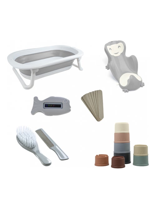 Pack banho bebé thermobaby foldy completo com banheira dobrável - Kiabi