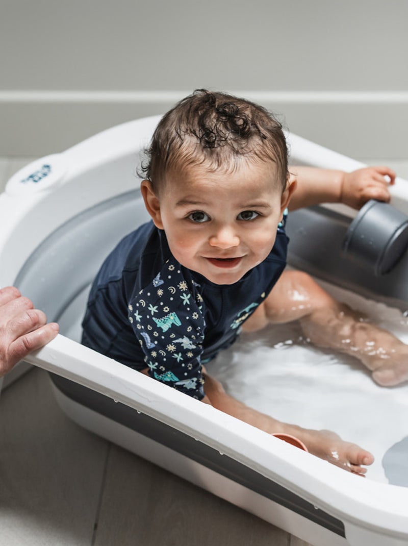 Pack banho bebé thermobaby foldy completo com banheira dobrável Cinza - Kiabi