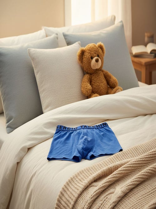 Pack Cueca Boxer Criança SERGIO TACCHINI (Conjunto de 4) - Kiabi Pack Cueca Boxer Criança SERGIO TACCHINI (Conjunto de 4) - Kiabi
