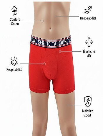 Pack Cueca Boxer Criança SERGIO TACCHINI (Conjunto de 4)