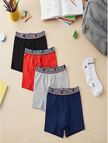 Pack Cueca Boxer Criança SERGIO TACCHINI (Conjunto de 4)