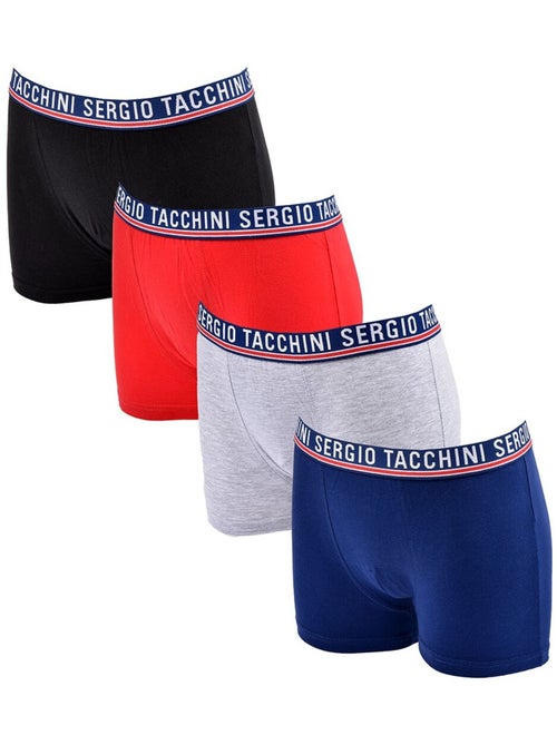 Pack Cueca Boxer Criança SERGIO TACCHINI (Conjunto de 4) - Kiabi Pack Cueca Boxer Criança SERGIO TACCHINI (Conjunto de 4) - Kiabi