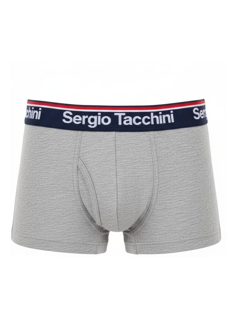 Pack Cueca Boxer Criança SERGIO TACCHINI (Conjunto de 4) Preto Vermelho Cinza - Kiabi