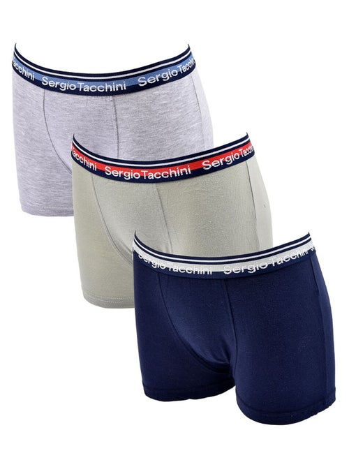 Pack Cuecas Boxer Criança SERGIO TACCHINI (3 unidades) - Kiabi Pack Cuecas Boxer Criança SERGIO TACCHINI (3 unidades) - Kiabi