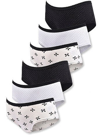 Pack Cuecas Rapariga Algodão OZABI - 6 Peças