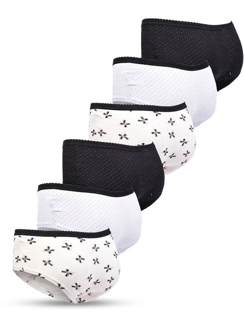 Pack Cuecas Rapariga Algodão OZABI - 6 Peças - Kiabi Pack Cuecas Rapariga Algodão OZABI - 6 Peças - Kiabi