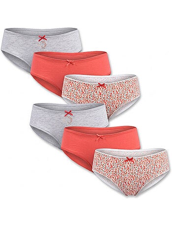 Pack Cuecas Rapariga Algodão OZABI - 6 Peças