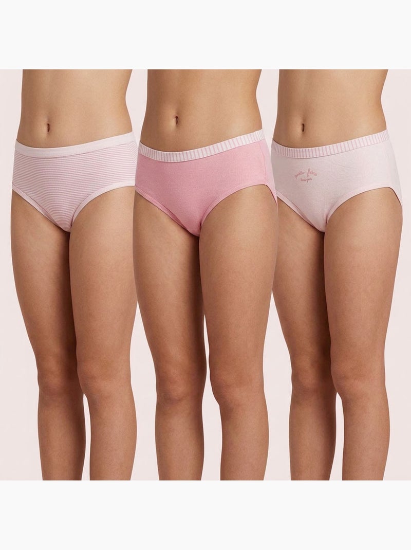 Pack Cuecas Rapariga Algodão OZABI - 6 Peças Rosa - Kiabi