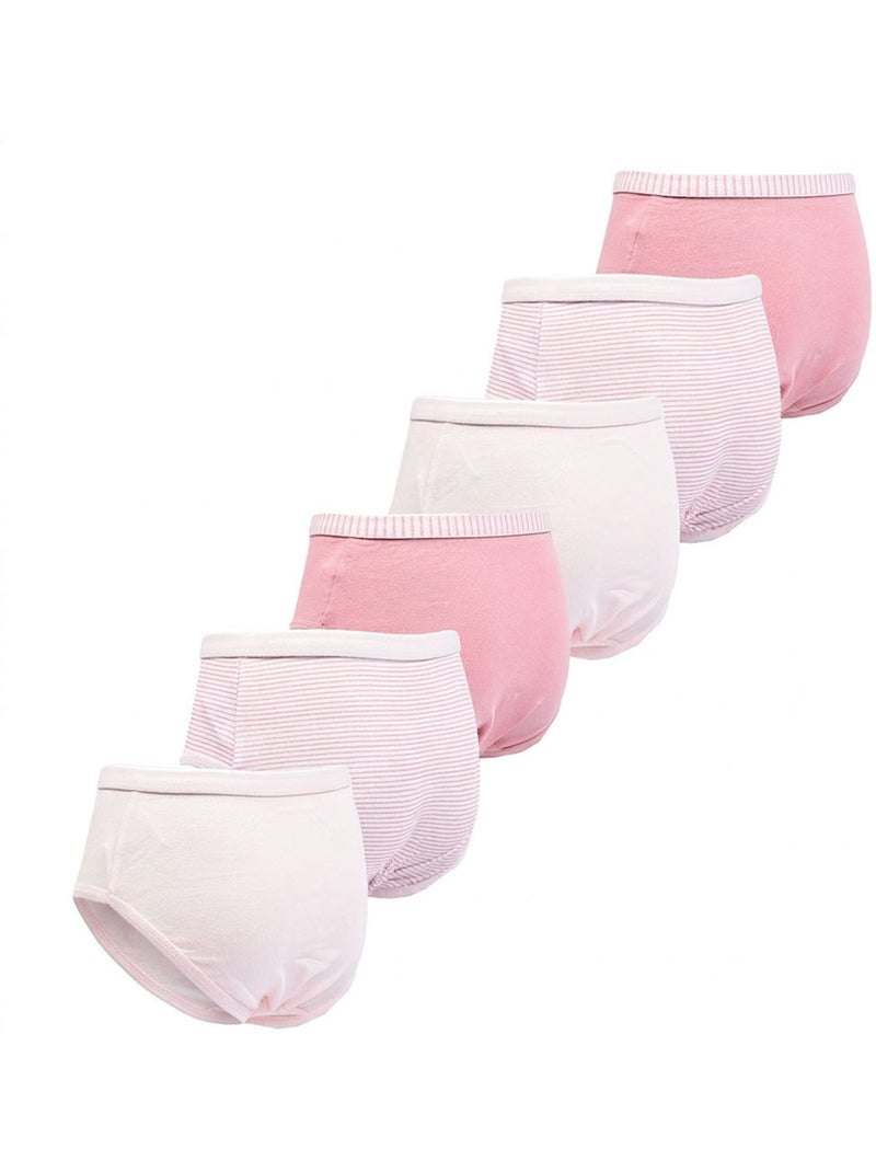 Pack Cuecas Rapariga Algodão OZABI - 6 Peças Rosa - Kiabi