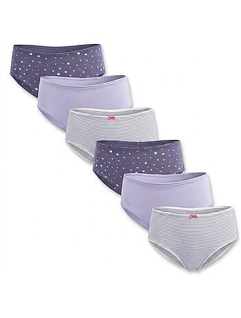 Pack Cuecas Rapariga Algodão OZABI - 6 Peças