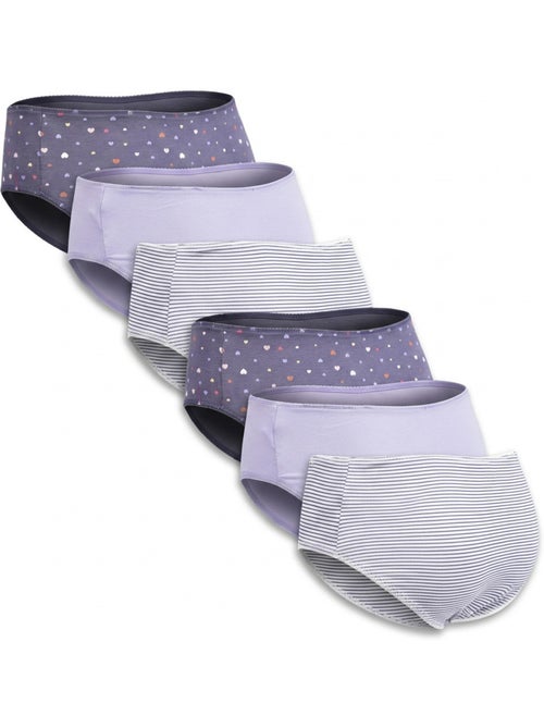 Pack Cuecas Rapariga Algodão OZABI - 6 Peças - Kiabi Pack Cuecas Rapariga Algodão OZABI - 6 Peças - Kiabi