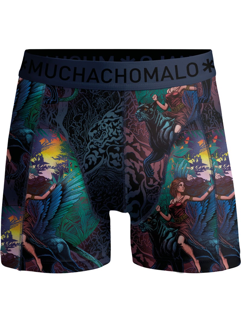 Pack de 10 boxers Muchachomalo Azul-Preto - Kiabi