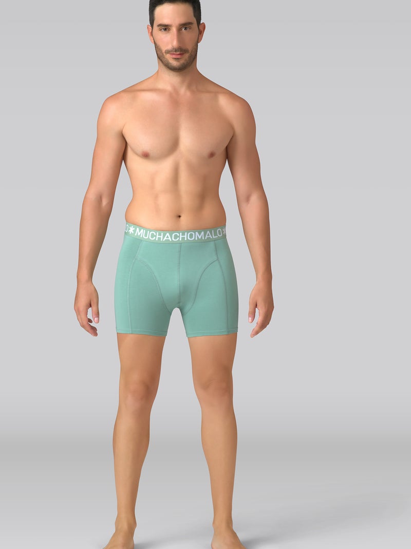 Pack de 10 boxers Muchachomalo Preto/Azul/Verde - Kiabi