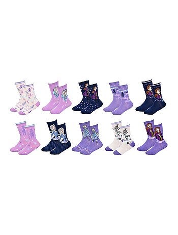 Pack de 10 Meias Rapariga A RAINHA DO GELO