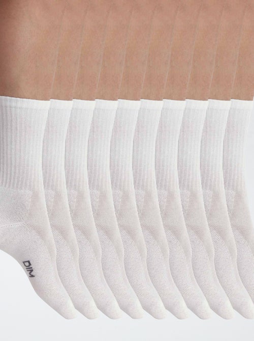 Pack de 10 pares de meias 'Dim' - Kiabi Pack de 10 pares de meias 'Dim' - Kiabi