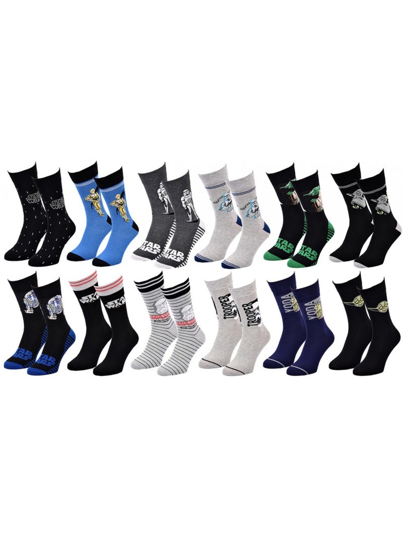 Pack de 12 Meias Homem STW - Conjunto Presente Multicolorido - Kiabi