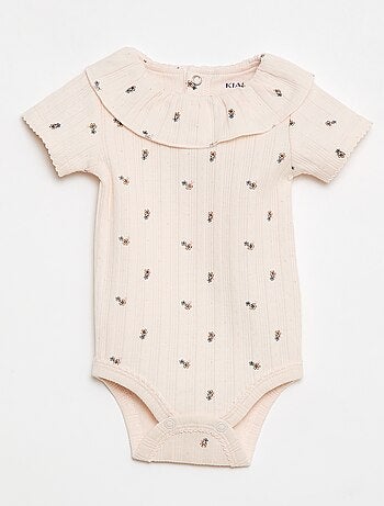 Pack de 2 bodies com gola com folho