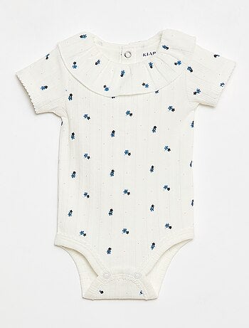 Pack de 2 bodies com gola com folho