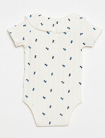 Pack de 2 bodies com gola com folho