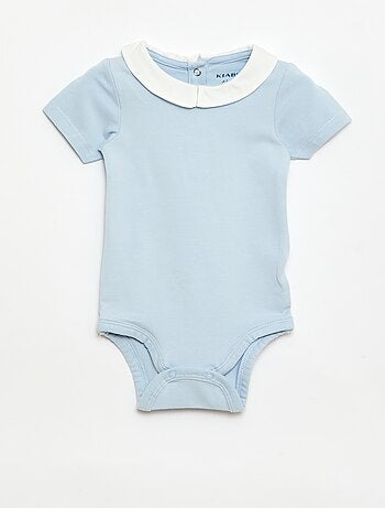 Pack de 2 bodies com gola Peter Pan