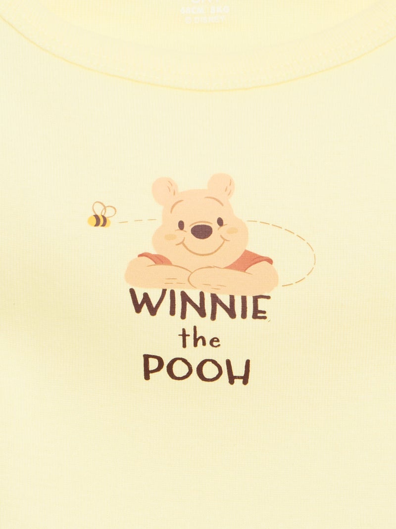 Pack de 2 bodies de alças 'Disney' Amarelo - Kiabi