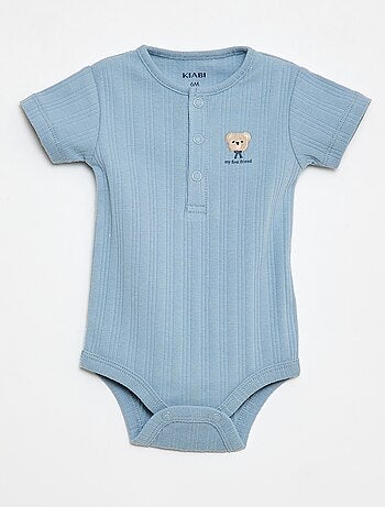 Pack de 2 bodies em malha canelada