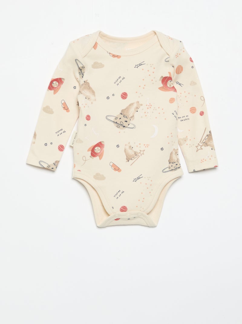 Pack de 2 bodies 'Petit Béguin' Azul - Kiabi