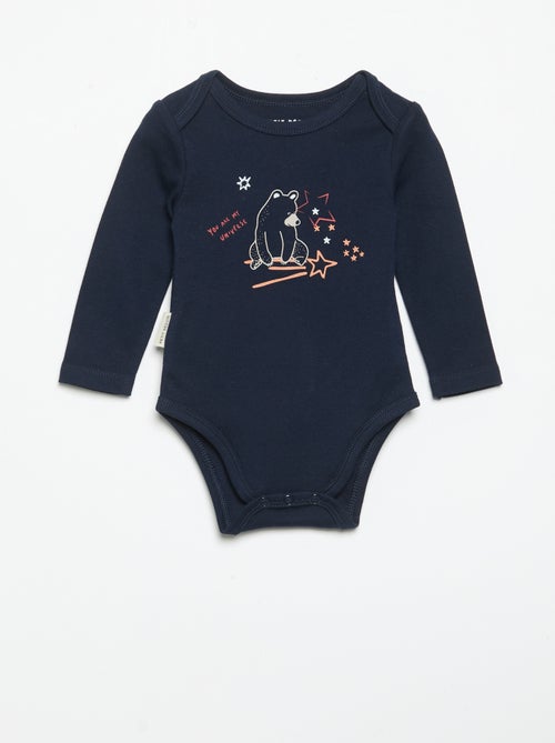 Pack de 2 bodies 'Petit Béguin' - Kiabi
