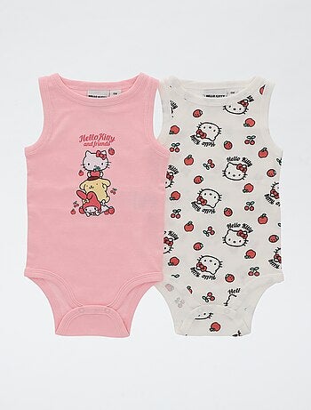 Pack de 2 bodies sem mangas 'Hello Kitty'