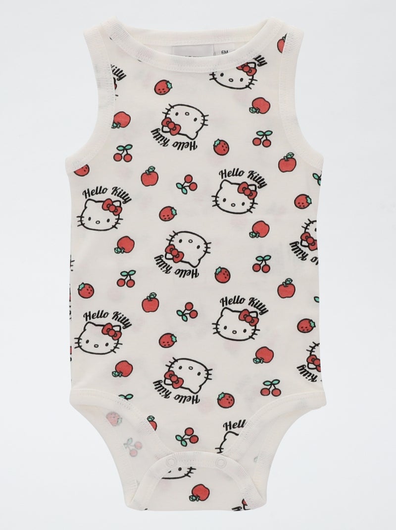 Pack de 2 bodies sem mangas 'Hello Kitty' Rosa - Kiabi