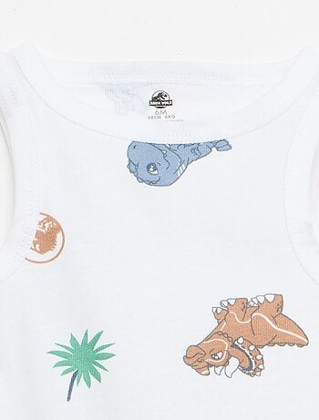 Pack de 2 bodies sem mangas 'Jurassic World'