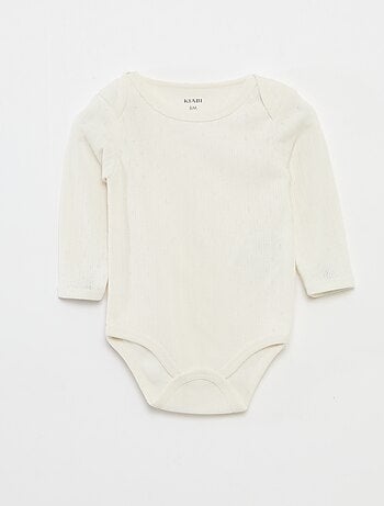 Pack de 2 bodies termorreguladores em malha canelada