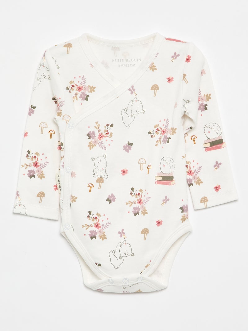 Pack de 2 bodys 'Petit Béguin' Branco - Kiabi