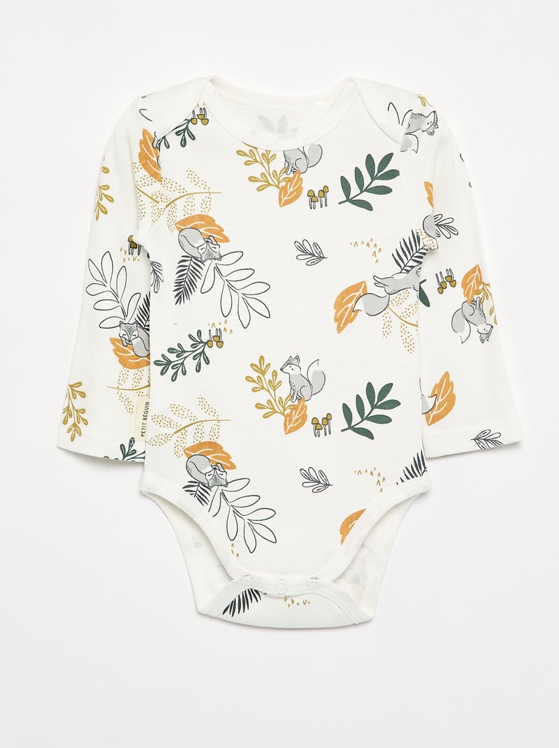 Pack de 2 bodys 'Petit Béguin' Verde - Kiabi