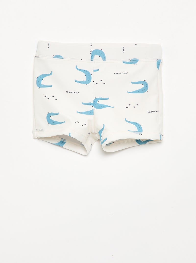 Pack de 2 boxers de banho Branco - Kiabi