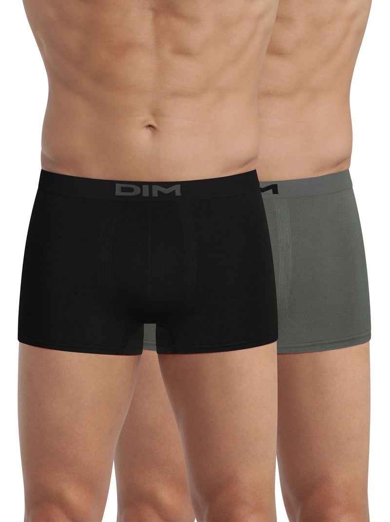 Pack de 2 boxers 'DIM' Cinza - Kiabi