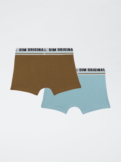 Pack de 2 boxers 'Dim' lisos - Kiabi