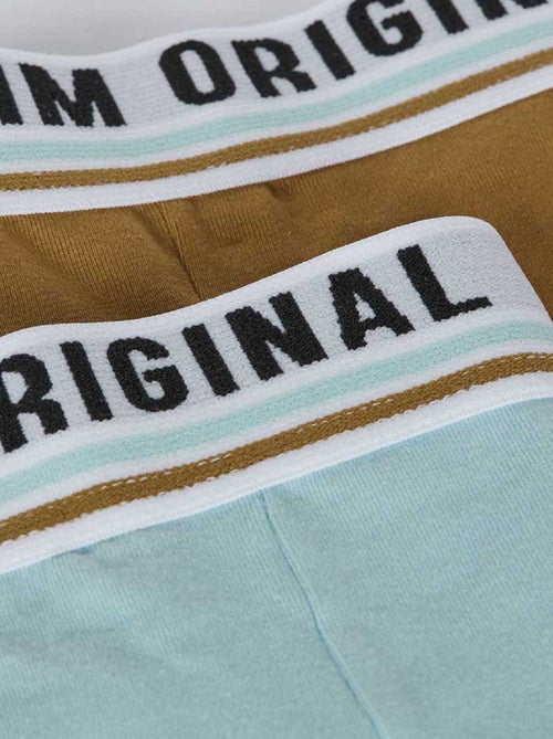 Pack de 2 boxers 'Dim' lisos - Kiabi