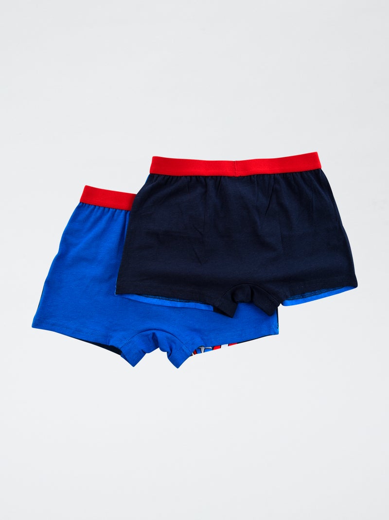 Pack de 2 boxers 'Marvel' 'Avengers' em algodão Azul - Kiabi