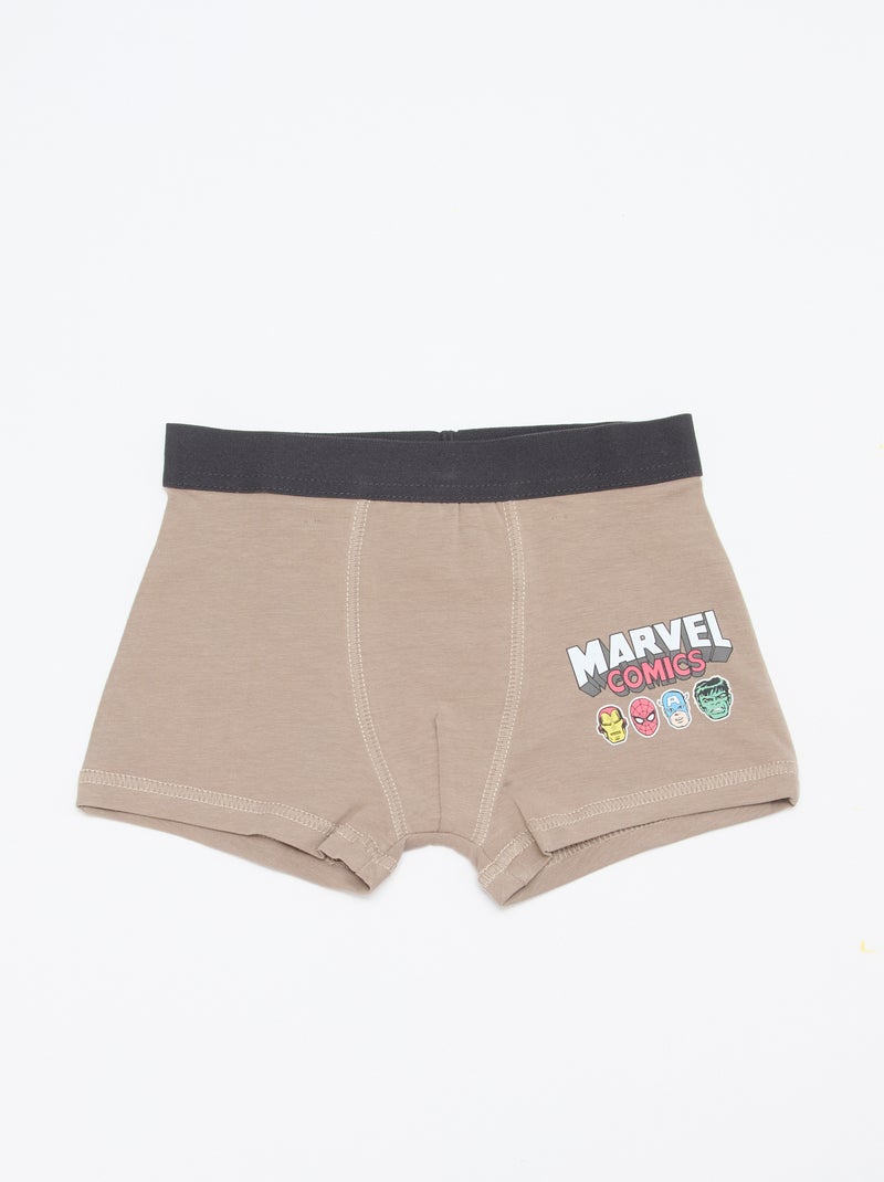 Pack de 2 boxers 'Marvel' Bege - Kiabi