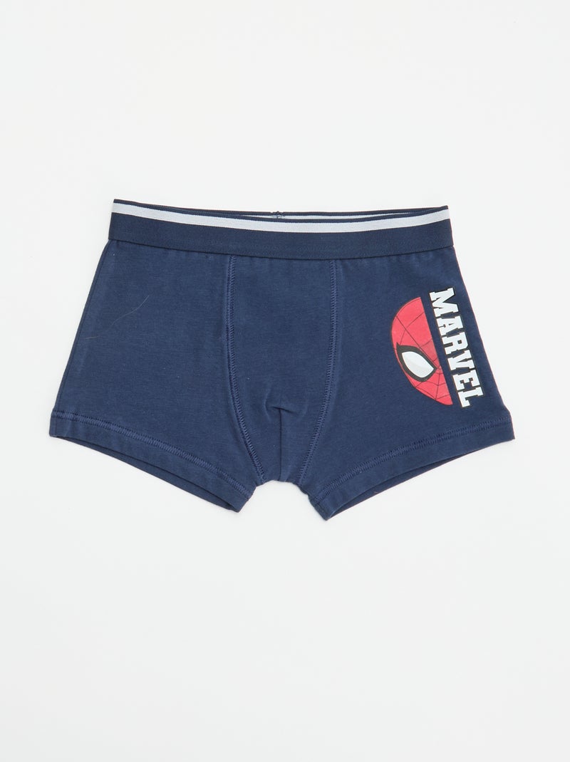 Pack de 2 boxers 'Marvel' 'Spider-man' Azul - Kiabi