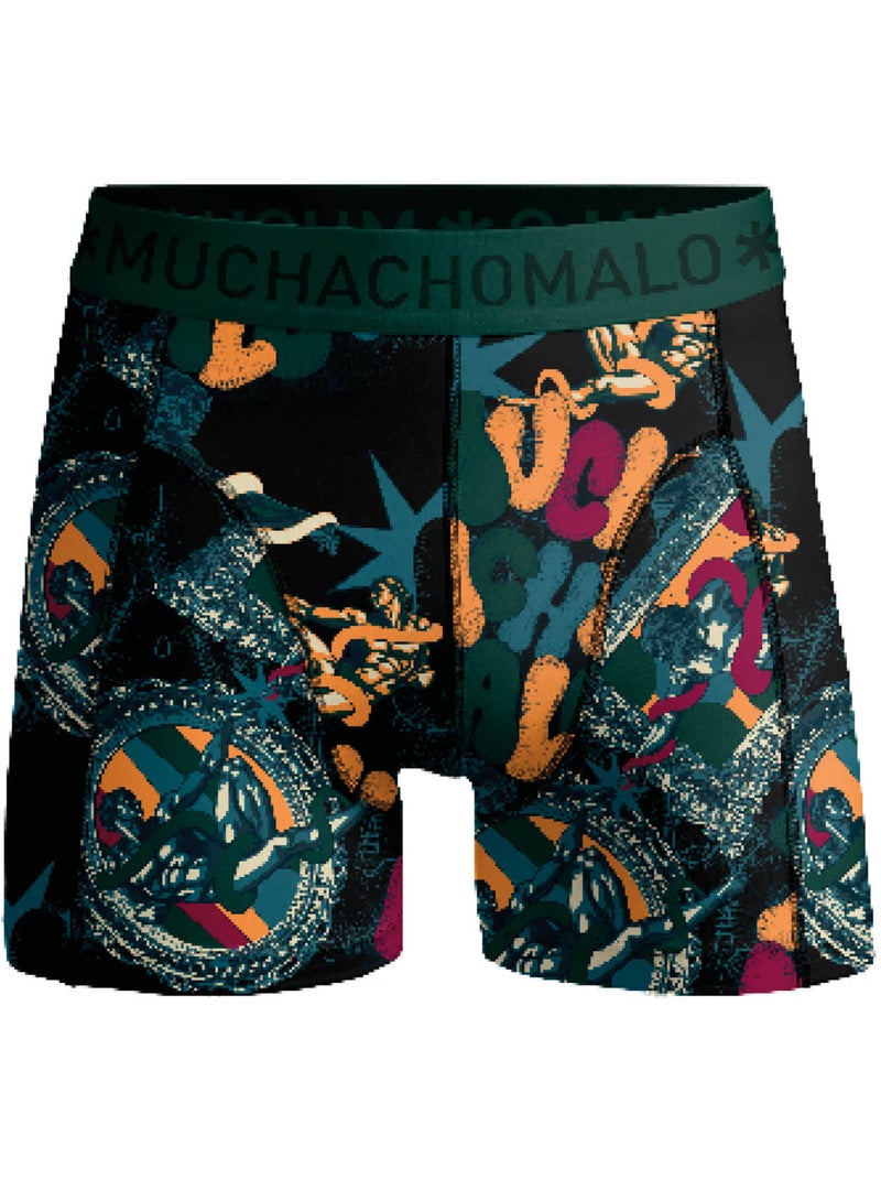 Pack de 2 boxers Muchachomalo Cinza-verde preto - Kiabi