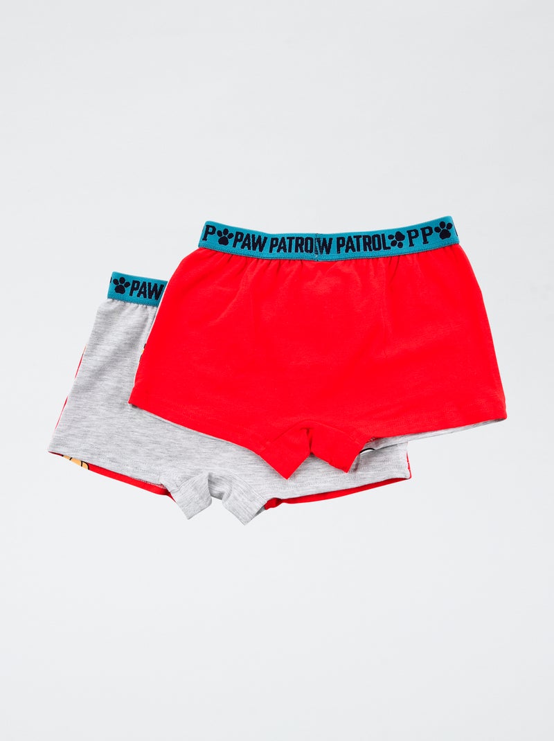 Pack de 2 boxers 'Patrulha Pata' em algodão Cinza - Kiabi