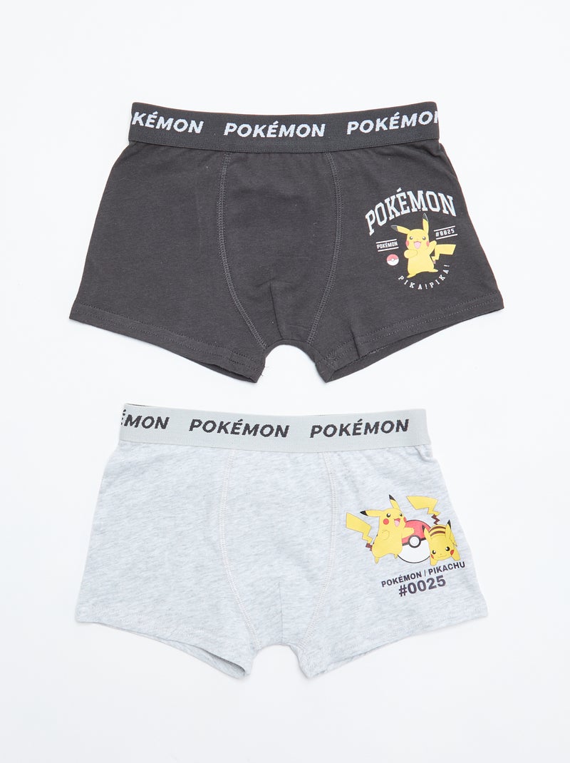 Pack de 2 boxers 'Pokémon' Cinza - Kiabi