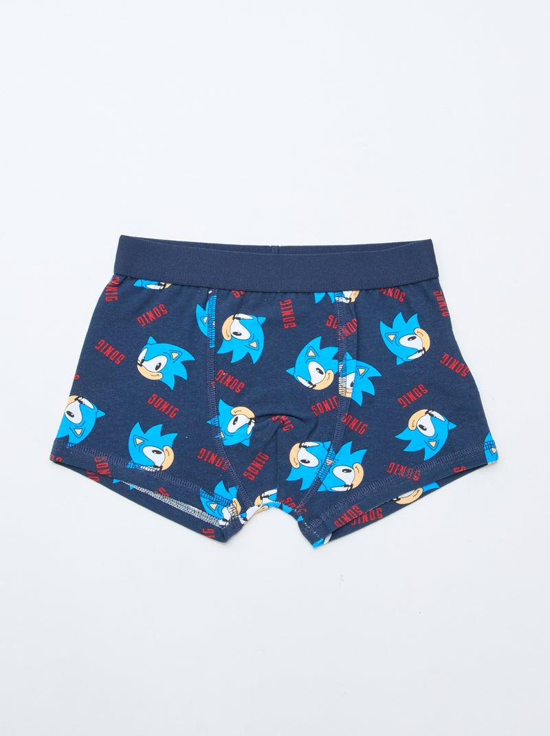 Pack de 2 boxers 'Sonic' Azul - Kiabi