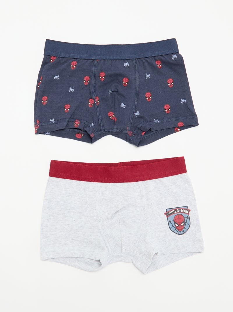 Pack de 2 boxers 'Spider-Man' 'Marvel' Azul - Kiabi