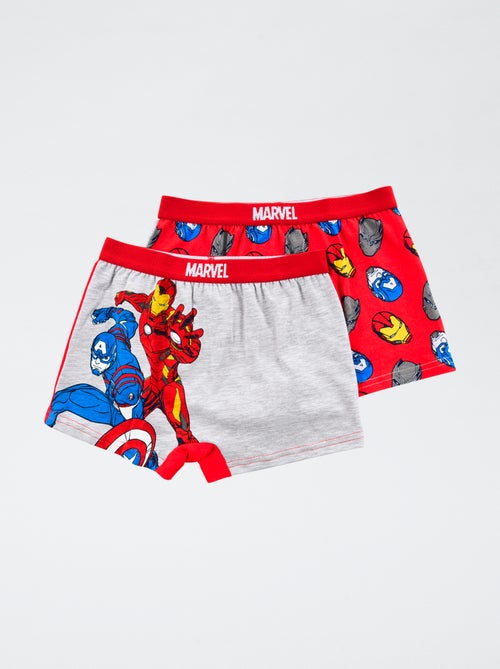 Pack de 2 boxers 'Suncity' 'Marvel' 'Avengers' em algodão - Kiabi