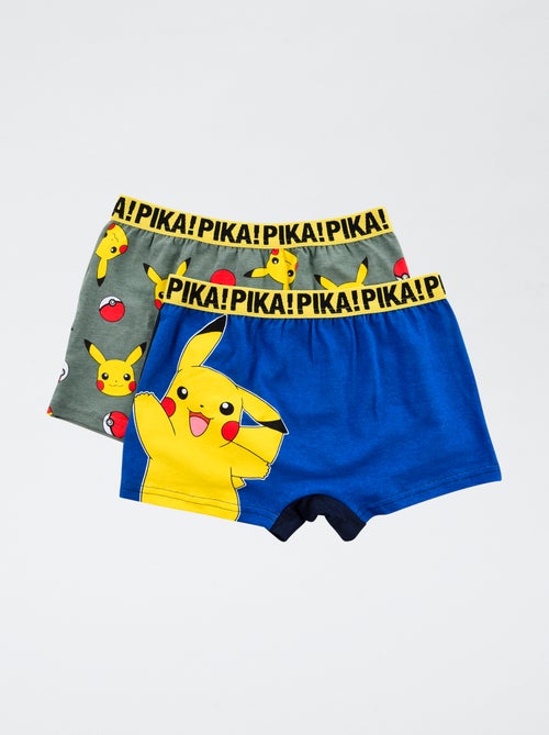 Pack de 2 boxers 'Suncity' 'Pokémon' em algodão - Kiabi