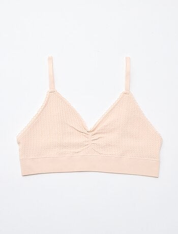 Pack de 2 bralettes em malha com relevo
