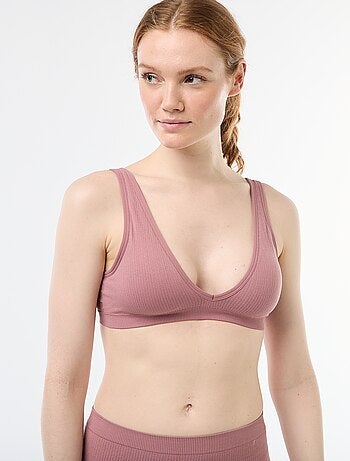 Conjunto de 2 tops sem costuras com textura canelada